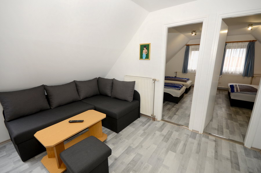 Monika Gästehaus Tapolca - Klimatisierte 3-Zimmer-Wohnung für 6 + 1 Personen